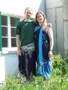 Im Sarong mit Priska