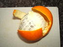 Orange vorsichtig rauslsen
